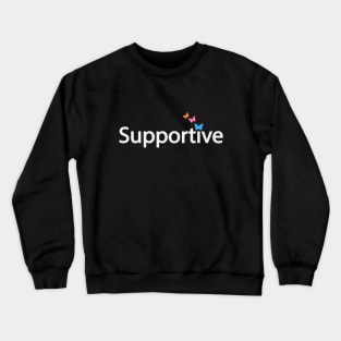Supportive typographic logo Crewneck Sweatshirt